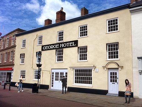 Luxury New build The George Hotel, located in Melton. The historic Melton building was once one of the country’s most famous Coaching Inns, we transformed this into one of the most desirable locations to live within the town.